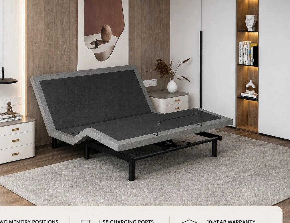 Enhanced Adjustable Base displayed in a refined modern bedroom