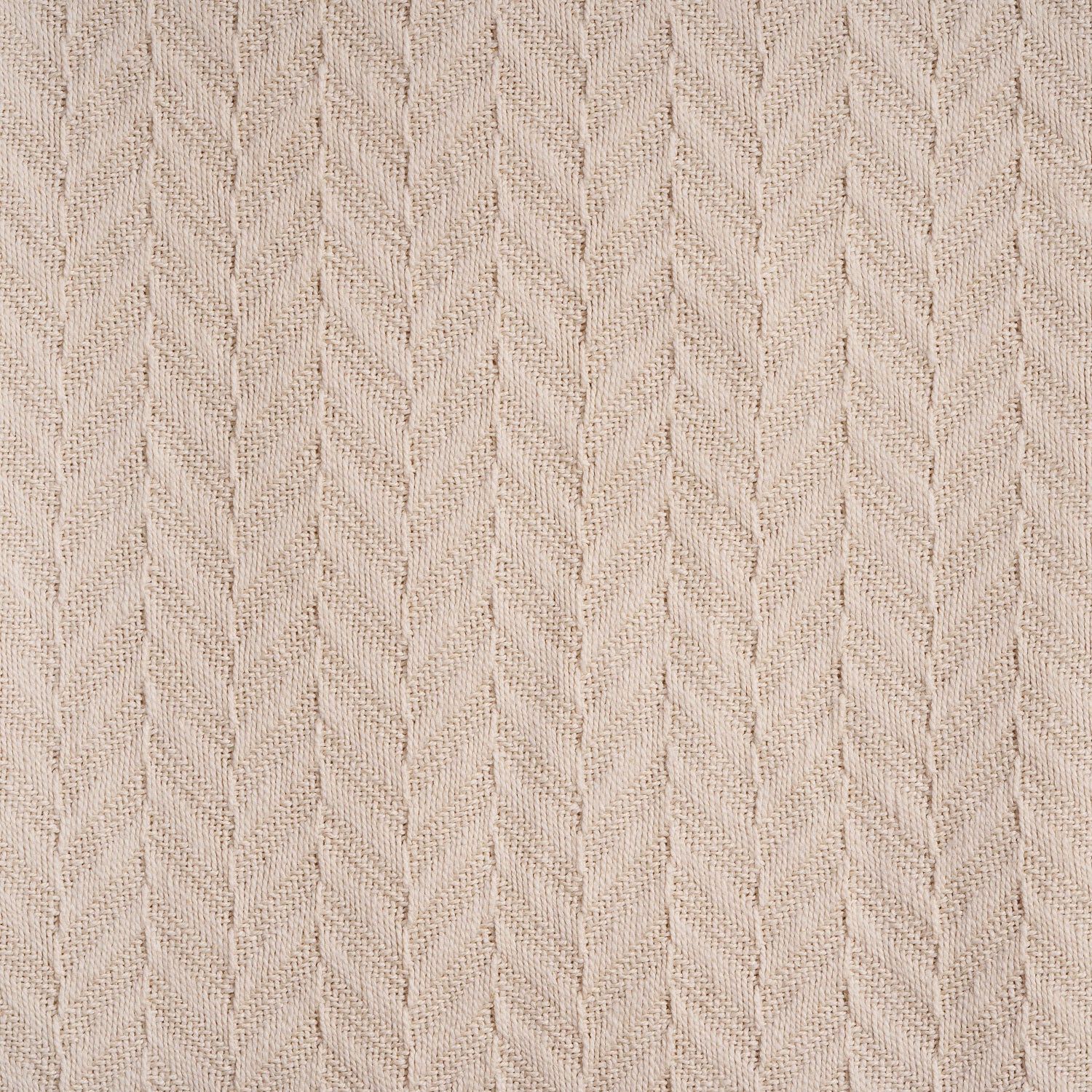 Fabstyles 100% Cotton Soft And Cozy Herringbone Weave Blanket - Machine Washable